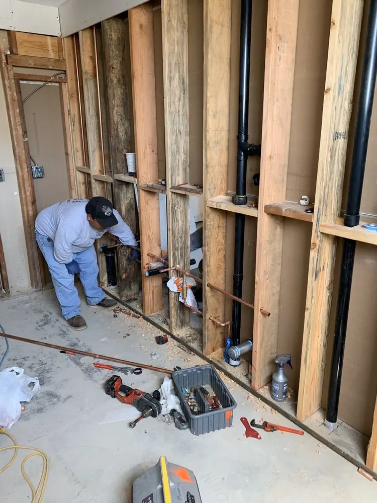 Commercial rough-in plumbing for Gas Line Repair in Tuscarora